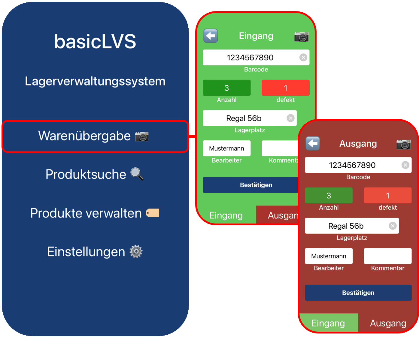 Lagerverwaltungssystem via Barcode Scanner in der Cloud