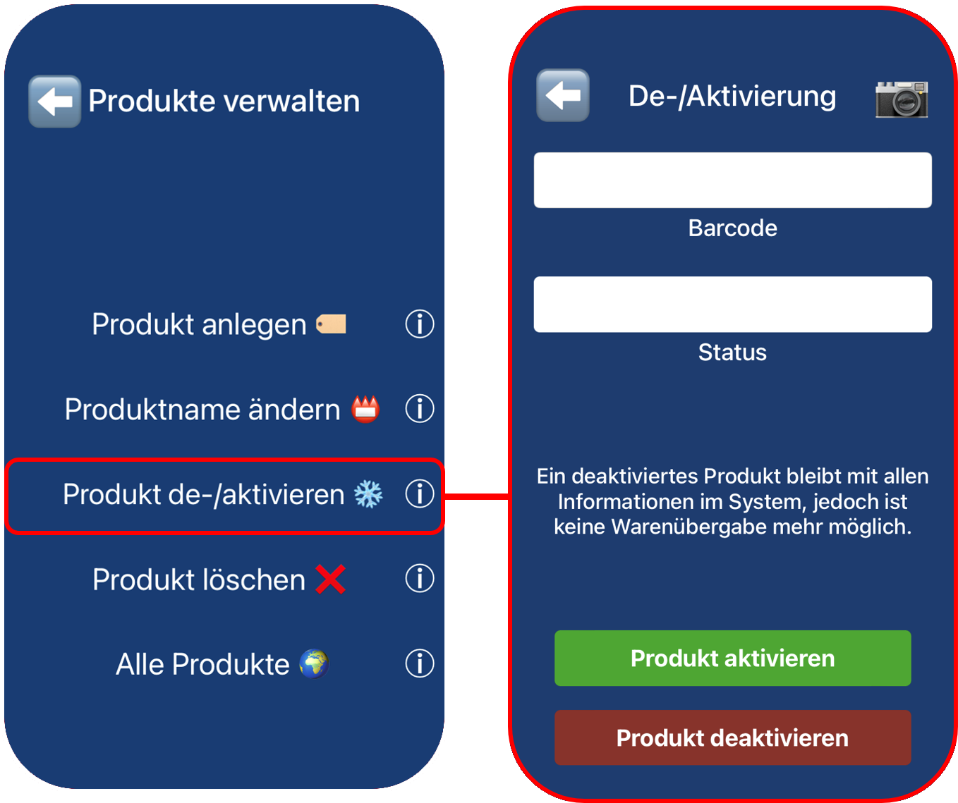Lagerverwaltungssystem via Barcode Scanner in der Cloud